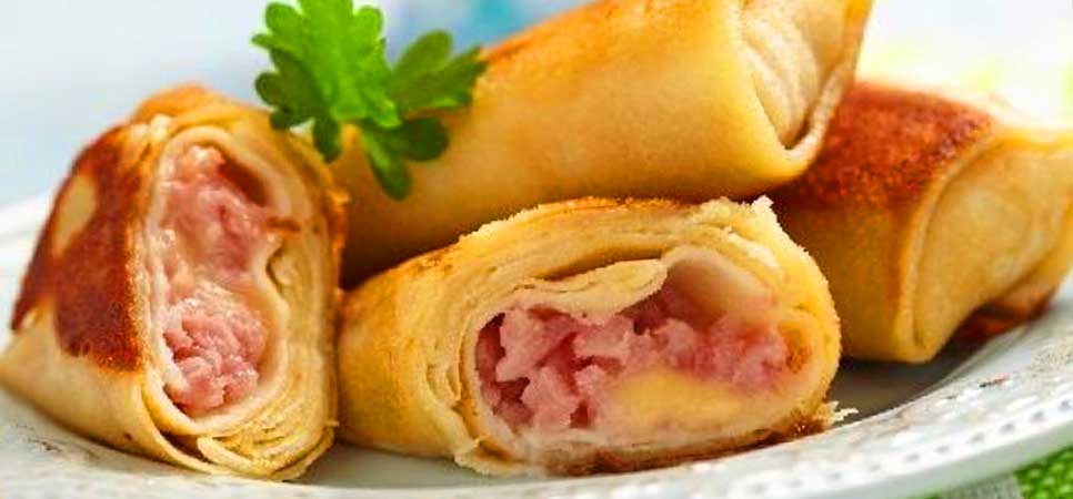 Enroladinho de Presunto e Queijo