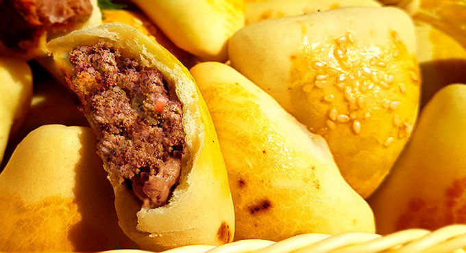 Imagem de esfiha de carne